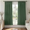 Deconovo Tende Oscuranti per Interni con Fettuccia - 3 Modi di Montaggio, Tessuto Termico Morbido per Camera da Letto e Soggiorno, Certificato OEKO-TEX, 2 Pannelli 140x145 cm, Verde Bosco