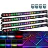 Yespick 24 * 3W RGBW LED Wallwasher Barra Luminosa con Telecomando, Luce da Palcoscenico Luci Discoteca, Strobo Faretto per DJ Feste Nozze Halloween Natale, 4 pezzo