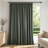 Deconovo Tenda Oscurante per Interni con Fettuccia - 3 Modi di Montaggio, Tessuto Termico Morbido per Camera da Letto e Soggiorno, Certificato OEKO-TEX, 1 Pannello 300x245 cm, Verde Fumo