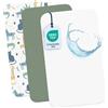 Dreamzie 2 Lenzuola culla Neonato + 1 Coprimaterasso Impermeabile Lettino con Elastico - 100% Cotone Per Culla Co-sleeping, Lettino - 50x83 cm Savana