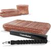 Heimfleiss® Tiralegacci + Legacci ramati 1,0 x 100-160 mm (500 Pezzi) - Set di legacci di Alta qualità & tiralegacci per Chiusura Sacchi - Tendi legacci Legacci occhiellati