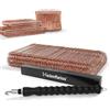 Heimfleiss® Tiralegacci + Legacci ramati 1,0 x 100-160 mm (500 Pezzi) - Set di legacci di Alta qualità & tiralegacci per Chiusura Sacchi - Tendi legacci Legacci occhiellati