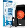 Udivita Otoscopio Pulizia Orecchie Rimozione Cerume con Telecamera 1920p WiFi 3,6mm - UdiGuard Pulitore Orecchie Digitale con 6 Luci LED Adulti Animali Bambini - Compatibile con iPhone iPad Android Nero