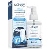 Udivita Spray Detergente Apparecchi Acustici Udinett 60ml con Spazzola Integrata Igienizzante per Pulizia Auricolari Cuffiette Bluetooth Formula Delicata Elimina Sporco Cerume Effetto Immediato