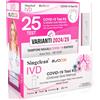 Eurocali 25x Tamponi COVID 19 - Test Nuove Varianti 2025 - Tamponi Rapidi Nasali Certificati per Uso Domestico, Risultato Rapido - Singclean IVD