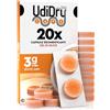 Udivita 20 Capsule Deumidificanti per Apparecchi Acustici UdiDry Caps 3g 31mm con Gel di Silice Anti Umidità di Alta Qualità - Capsule Essiccanti con Indicatore di Colore per Asciugatura Protesi Acustiche