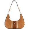 GUESS Erenia Top Zip Shoulder Bag, Borsa a Tracolla Donna, Cognac Multi, Taglia Unica