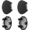 AIOUHMYM 4 Pz Coprimozzo Ruota Centrale, OD 56 mm ID 51 mm Coprimozzi Ruotas in ABS, Coprimozzo Copri, Tappi Copricerchi, Ruota Coperchio per Cerchione, Accessori Auto, Compatibili con VW Audi