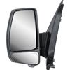 LONGLING Specchietto retrovisore esterno sinistro elettrico e riscaldato con indicatore di direzione, copertura con texture e cappuccio per Ford Transit Tourneo Custom V362 2012-2023