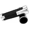 AOBEYO Manopole Manubrio 7/8 22mm Per Piagg&io Beverly 300 MP3 500 Medley Liberty Zip 50 150 125 Tappi Per Manubrio(Silver)