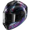 SHARK, Casco Moto Integrale SPARTAN RS REPTAIA Black Blue Glitter KBX, XS