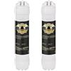 ZhuiFengAA Filtro per acqua a carbone attivo in linea T33 da 2 pezzi, aggancio rapido in 2 minuti, filtro per acqua di ricambio per lavello, filtro per tutta la casa.