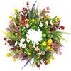 Generico Ghirlanda Primaverile - Decorazione da Esterno Realistica Grande,Ghirlanda Per Porta Estiva Decorazione Primaverile | per Soggiorno Camera da Patio Balcone Giardino Cortile
