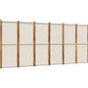 vidaXL Divisorio a 6 Pannelli Grigio Chiaro 420x180 cm