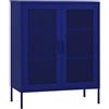 vidaXL Armadietto Blu Marino 80x35x101,5 cm in Acciaio