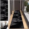 JaevKwzy Tappeto Passatoia Tappeto da Cucina Lungo 40 x 250 cm Tappeto Runner Corridoio Lavabile Antiscivolo Tappeti Runner Largo Tappeto Passatoia per Cucina Salotto Camera da Letto Casa Ingresso Interno