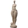 MISUVRSE Statua astratta di donna grassa statuetta moderna per case decorative in resina di arenaria per soggiorno o ufficio esposizione artistica accento casa