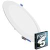 LED ATOMANT Confezione da 5 Pannello LED Downlight da Incasso Rotondo Piato 225mm 20W, Colore Bianco Caldo (3000K), 1800 Lumen, Driver incluso