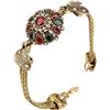 BISONBLUE Braccialetti Donne bracciale Bracciale Tacchino Per Donna Bracciale Rigido In Resina Rossa Retro Bohemian Multi