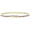 Mabina Gioielli - Bracciale Donna - Bracciale tennis dorato con zirconi multicolor - 533556-S