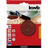KWB Disco carta abrasiva velcro KWB grana 40 per legno metallo e plastica - 115 mm