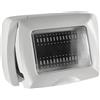 ELETTROCANALI Placca 3 posti autoportante IP55 grigo - ECSE60500G