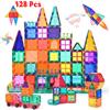 BLEOSAN Blocchi Magnetici 128 Pezzi Costruzione Gioco Educativo Puzzle 3D...