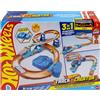 Hot Wheels Boosted Jump Speedway, set pista con box deluxe da costruire e bo...