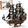 ROKR Kit di Modelli di Barche in Legno Con Puzzle 3D per Adulti, Barca a Vela...