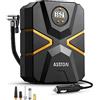 AstroAI Compressore Aria Portatile S1 150 PSI, Gonfiatore Digitale per Pneumatici per Auto 12V, Gonfiatore per Pneumatici per Auto Elettrica con Schermo LCD per Auto, Bicicletta, Moto, Palla, ECC