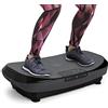 KLAR FIT Vibe 4DX PRO - Pedana Vibrante Professionale, Potenza: 300 Watt, modalità 4D con 4DX TripleMotor Technology, Superficie MaxComfort Training: 71,5x43,5 cm, Grigio/Nero