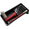 Savy 0609110 - Kit mini rullo per pittura opaca e satinata, larghezza 100 mm, colore: Rosso