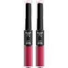 L'Oreal Paris L'Oréal Paris Rossetto Infallible 24h Lipstick 2 Step 216 Relentless Rose Balsamo Labbra Colorato e Rossetto No Transfer Ultra Confort con Acido Ialuronico e Sfere di Collagene - 2 Rossetti