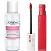 Maybelline New York SuperStay Matte Ink Tinta Labbra ad Effetto Coprente Colore 20 Pioner + Acqua Micellare Detergente Delicato Viso Occhi e Labbra Formato Viaggio 30ml