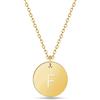 GD GOOD.designs Catena di lettere oro I catena d'oro da donna con placcatura in oro 18 carati I collana d'oro da donna I catena di lettere con ciondolo in oro I Collana di lettere (F)