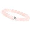 GD GOOD.designs Bracciale con perle di diaspro e Quarzo Rosa - Pietra naturale, Chakra, elastico, per uomo e donna