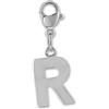 GD GOOD.designs Ciondolo a forma di lettera R - catena ciondolo iniziale in acciaio inossidabile - acciaio chirurgico per braccialetto charm