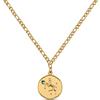 GD GOOD.designs EST. 2015 Collana con segno zodiacale in oro con pietra portafortuna da donna - Collana placcata in oro 18 carati con ciondolo zodiacale, Acciaio inossidabile