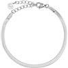 GD GOOD.designs EST. 2015 Bracciale serpente per donna | Bracciale piatto senza ciondolo in argento | Gioielli in acciaio inossidabile larghi 3 mm | Impermeabili