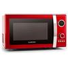 KLARSTEIN Fine Dinesty - Microonde 2in1, Forno a Microonde con Grill, Volume 23 L, Potenza Microonde 8 W, Potenza Grill 1 W, Timer, 12 Programmi, Display LCD, Rosso