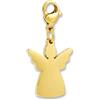 GD GOOD.designs Charms pendente angelo con chiusura a moschettone | Pendente per collana in acciaio inox 316L | Charm per bracciale componibile in oro 18K | Impermeabile e ipoallergenico