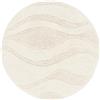 RugVista Breeze Tappetino da bagno, Rotonda, Ø 150 cm, Bianco