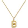 GD GOOD.designs Collana Lettera Oro Bubble | Ciondolo con Iniziale in Acciaio Inossidabile Placcato Oro 18K - Resistente all'Acqua & Anallergico | Collana Donna B
