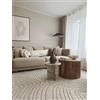 RugVista Chaima, Tappeto, Moderni, 240 x cm, Quadrata, Pelo medio, Lavabile solo a secco, oeko_tex_100, Bianco crema/Beige