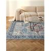 RugVista Georgia Oriental, Tappeto, Orientali, 160 x 230 cm, Rettangolare, Pelo corto, Soggiorno, Camera da letto, Lavabile in lavatrice, Blu/Multi