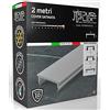 Eurocali Copertura Profilo alluminio per Strisce LED MEDUSAFLEX mod. Andromeda 2 Metri - Satinata - Made in Italy in Policarbonato stabilizzato UV certificata UL94HB - Garanzia 10 anni