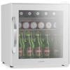 KLARSTEIN Frigo Vetrina Bibite 47L - Porta in Vetro a Specchio, Temperatura 0-13°C, 2 Ripiani Removibili, Design Moderno, Frigorifero Vetrina Bibite