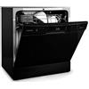 Klarstein Lavastoviglie 8 Coperti, Lavastoviglie Libera Installazione Silenziosa e Integrata con 8 Programmi di Lavaggio, Mini Lavastoviglie Piccola e Compatta, Lavastoviglie Mini per Casa e Ufficio