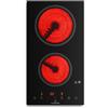 Klarstein Piastra Vitroceramica a 2 Fuochi, Piano Cottura Vitroceramica 3000W, Piano Cottura Vitroceramica a 2 Fuochi Portatile con Controllo Touch, Piastra ad Vitroceramica Professionale 2 Zone