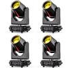 Yespick 4PCS 380W Teste Mobili LED,Beam Luci da palcoscenico 14 Gobos 15 colori DJ Faretti Luci per Discoteca Feste Bar Club Matrimoni Concerti